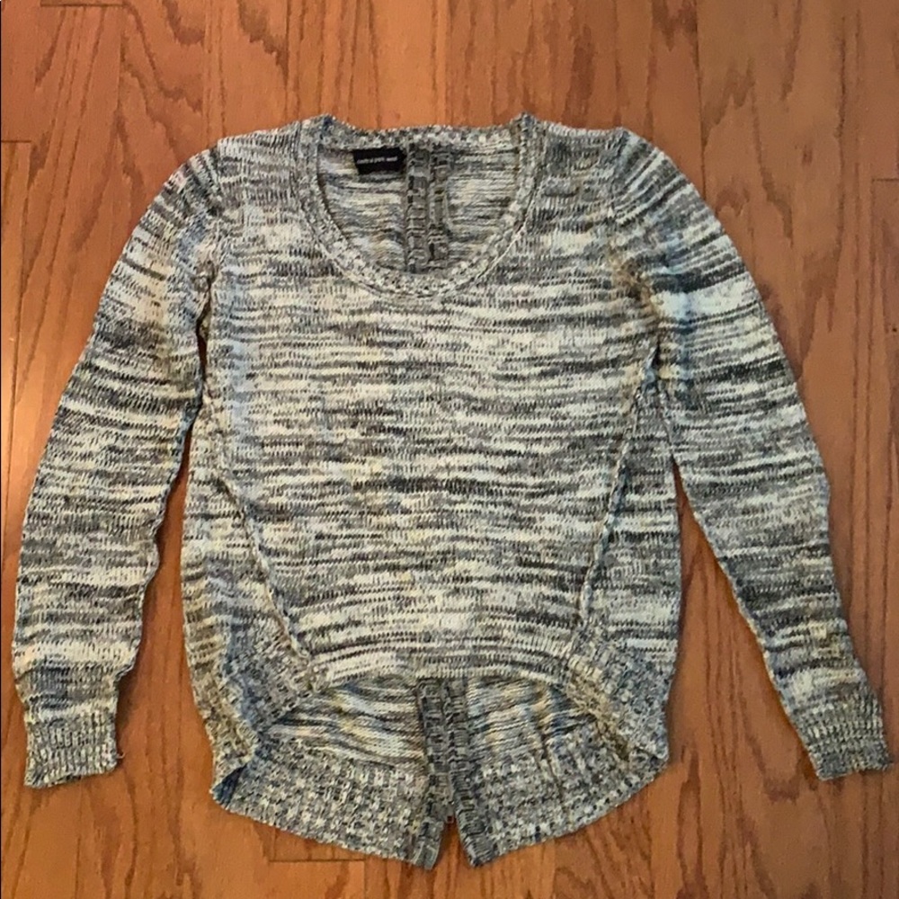 Central Park West Zipper-back Sweater Size S